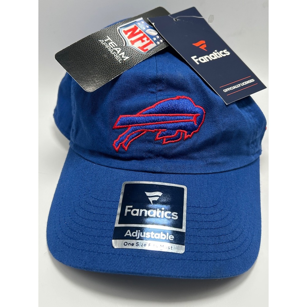 New Fanatics Buffalo Bills Hat Men OSFM Blue NFL Team Apparel Adjustable Cap